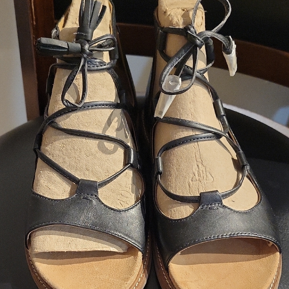 Clarks Black Gladiator Sandals
